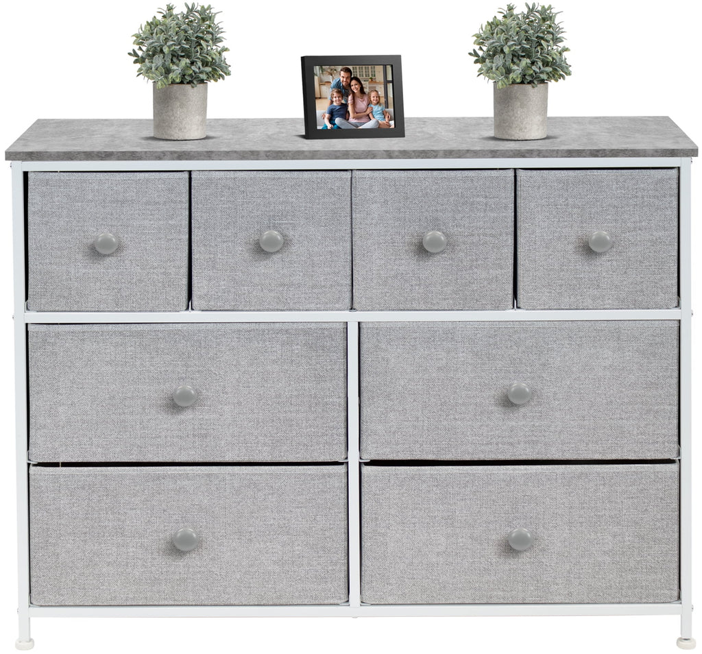 Black 8 Drawer Fabric Storage Dresser X903