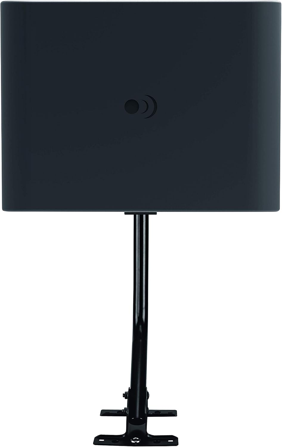 Amplified TV Antenna 50+ Mile Range UHF/VHF Multi-Directional Black/White/Paintable Pack of 2 O80955