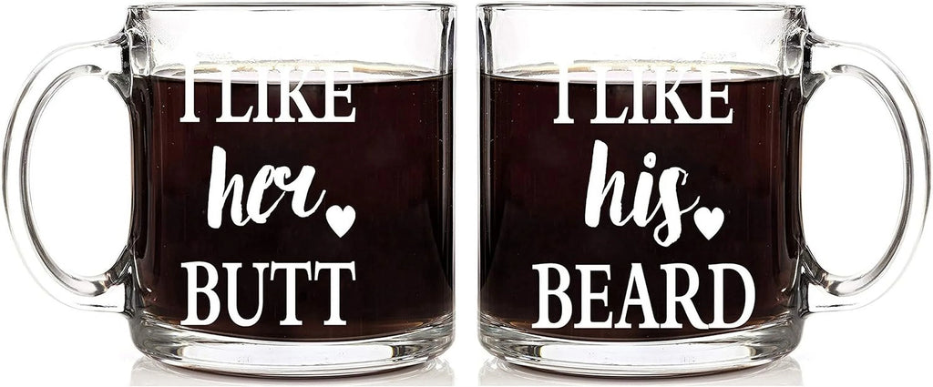 13 oz Glass Coffee Mug Set Q1969
