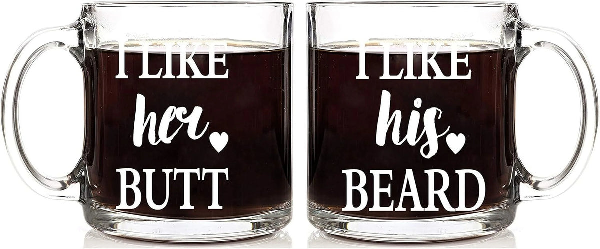13 oz Glass Coffee Mug Set Q1969