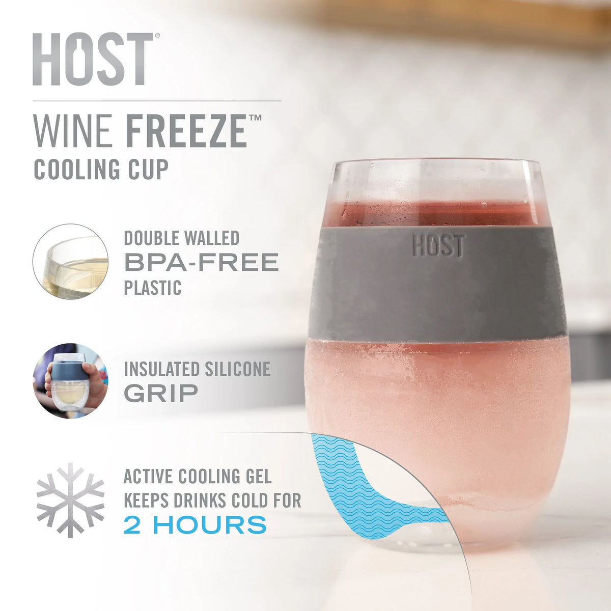 Mint Set of 2 Plastic Double Wall Insulated Wine Tumbler W107