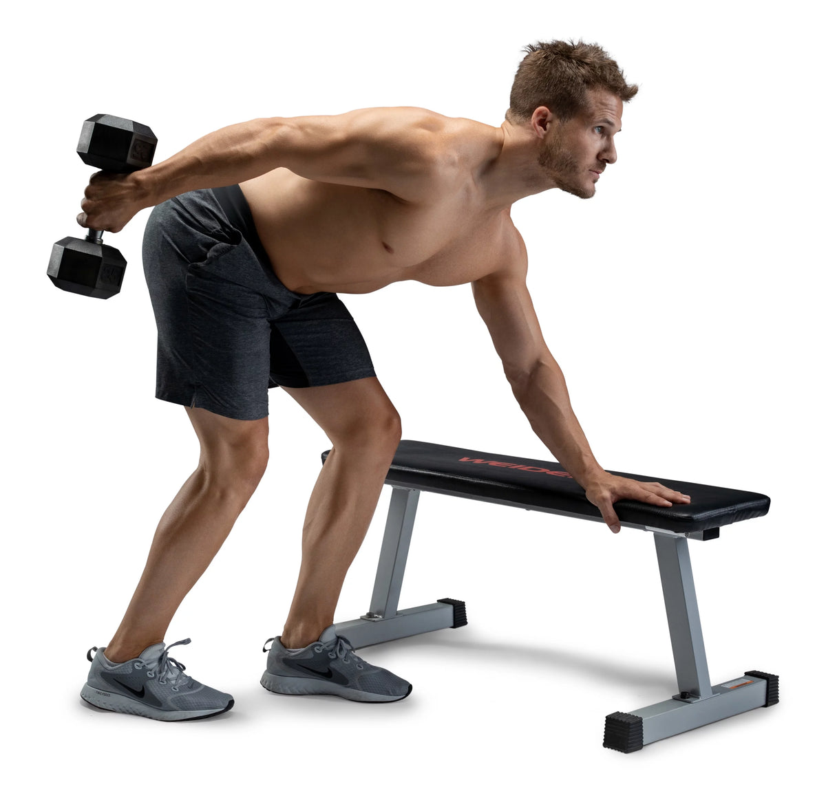 Rubber Hex Dumbbell 45 lbs O70147