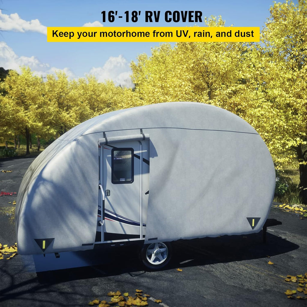 16' - 18' Waterproof Non-Woven Teardrop Trailer Cover M6681