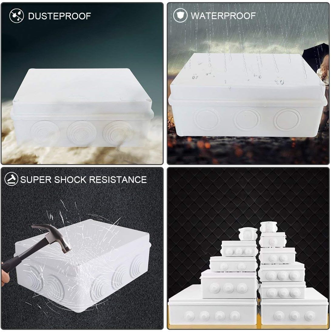 White IP65 ABS Plastic Junction Box C91812