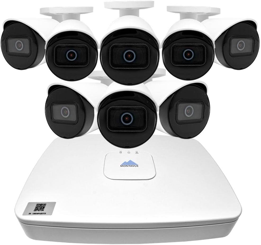 8MP 4K 8ch POE Security Camera System with 8 Bullet Cameras S8955