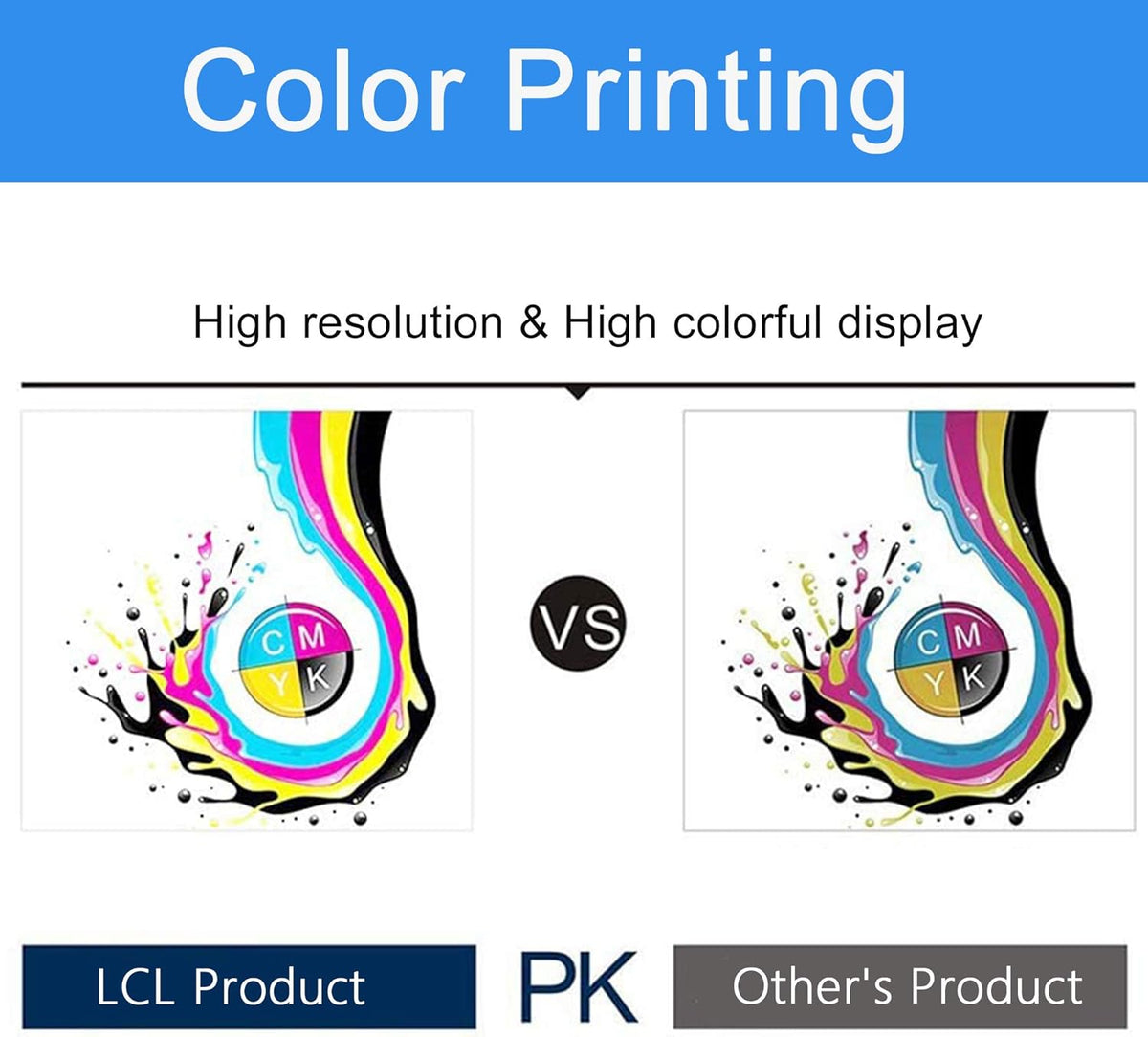 Compatible Toner Cartridge Replacement 4-Pack Black Cyan Magenta Yellow S4635