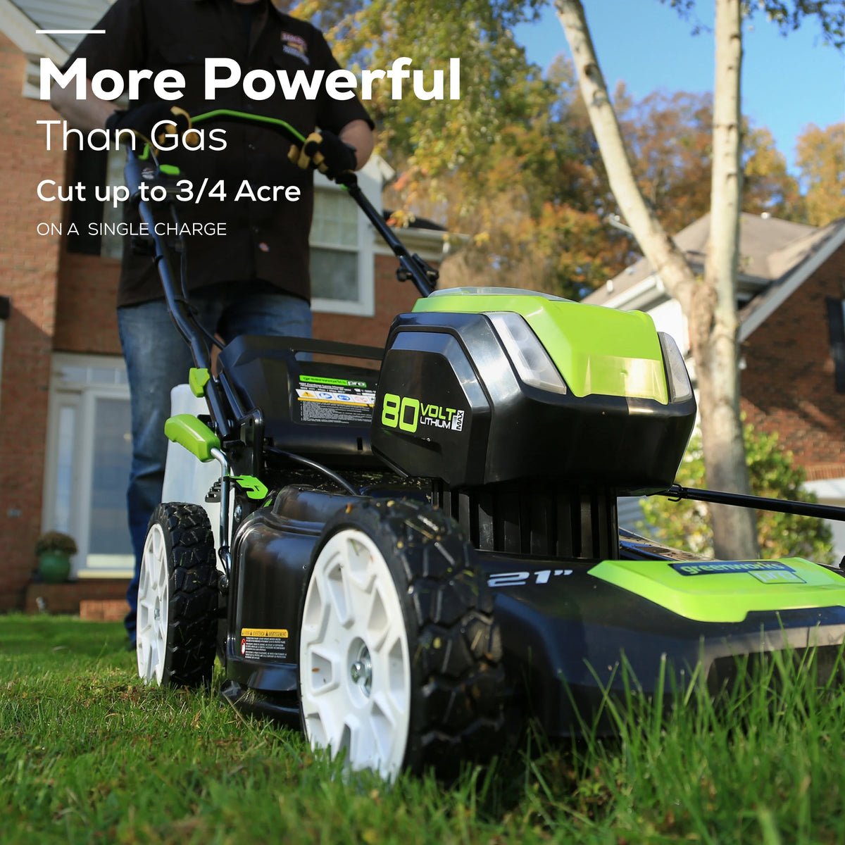 80V 21 Self Propelled Mower 5Ah Battery & Charger L98318