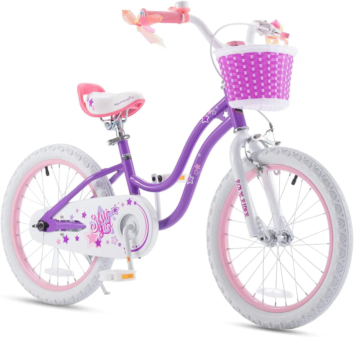 Blue 18 In. Kids Bike with Basket and Kickstand N6912