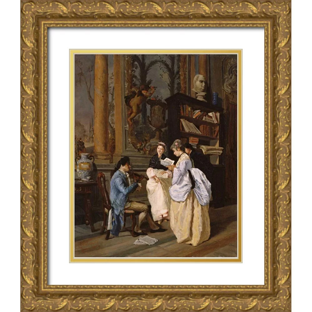 Gold Ornate Wood Framed Art Print H60389