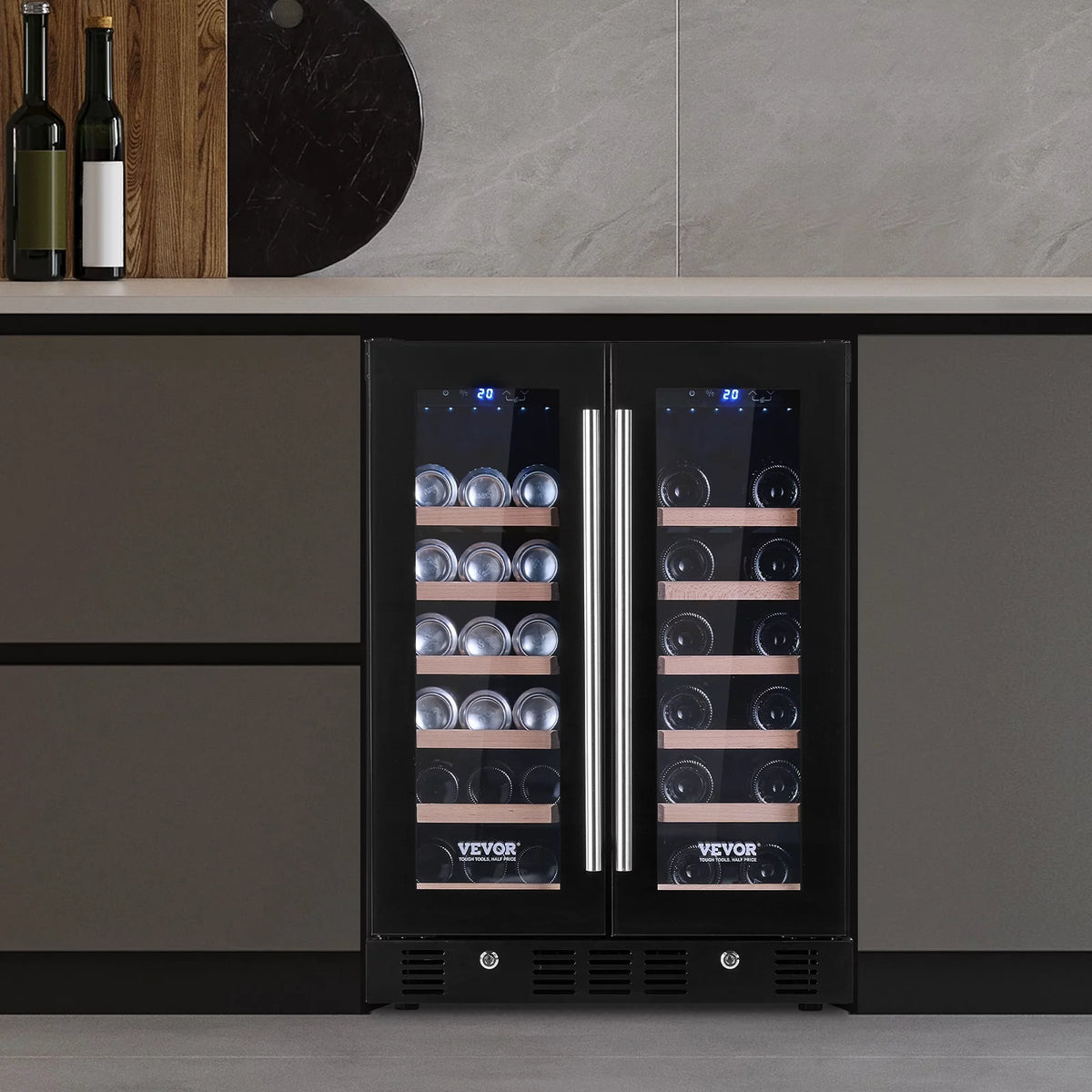 78 Cans 20 Bottle Stainless Steel Wine Cooler T70096