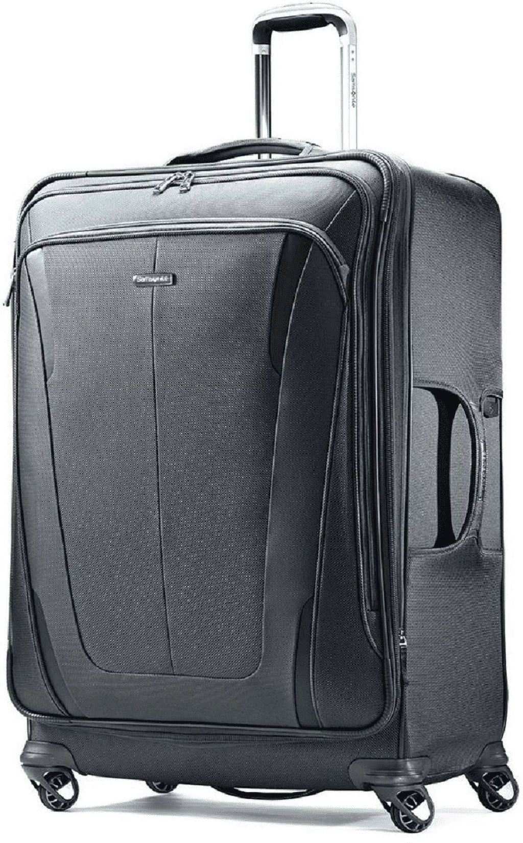 Hardside Spinner Luggage 2 Piece Set Silver K53237