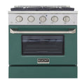 30 Propane Gas Dual Fuel Range with 4 Burners in Green T418391