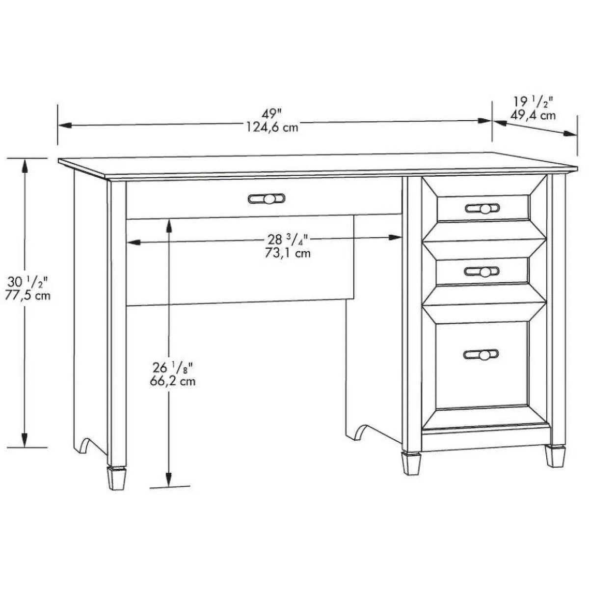 Antiqued Black Paint Finish Computer Desk O3938