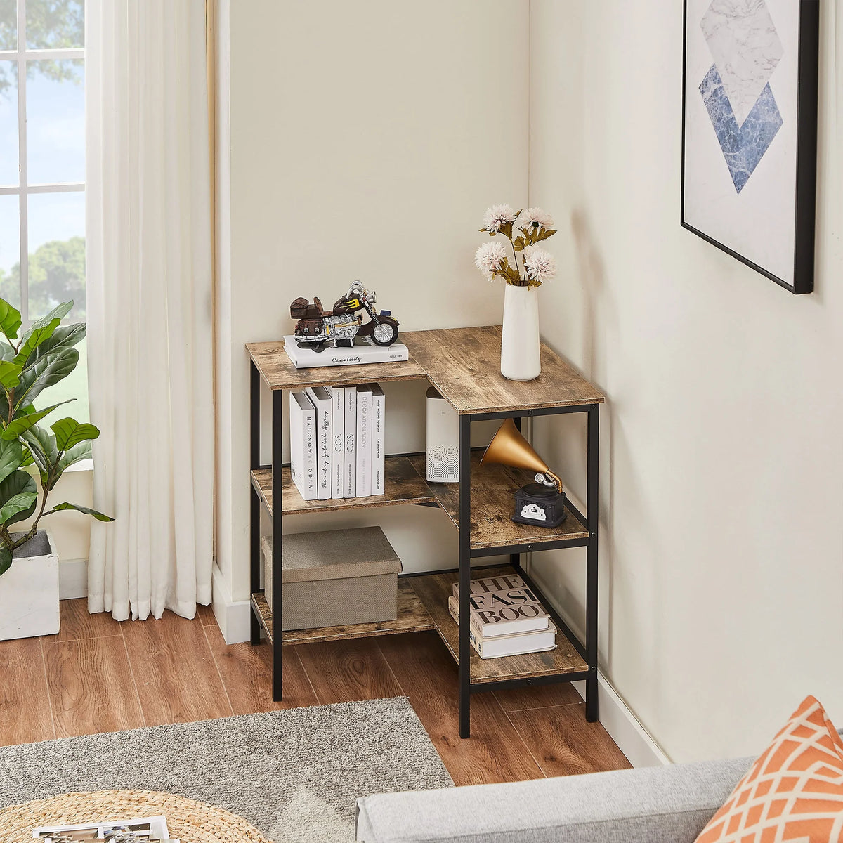 3 Tier L-Shaped Corner Shelf Q132060
