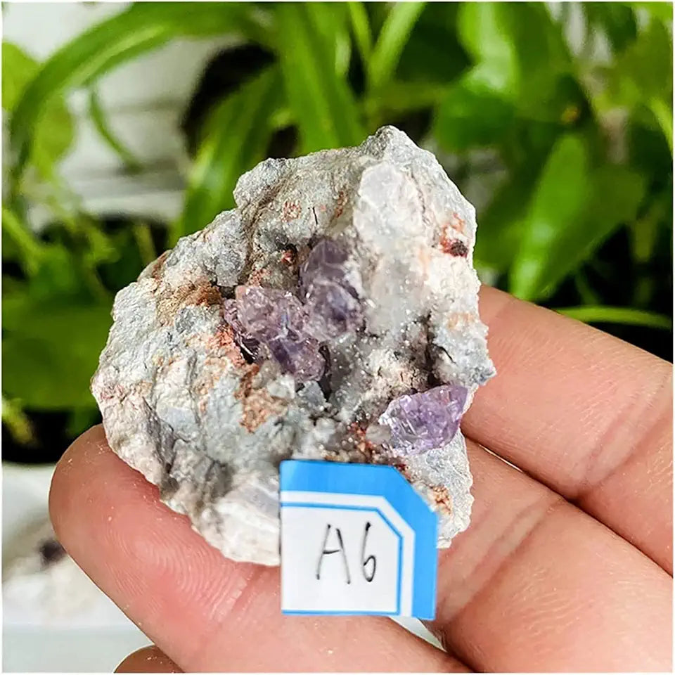 Natural Amethyst Rough Stone Mineral Specimen 43g W34379