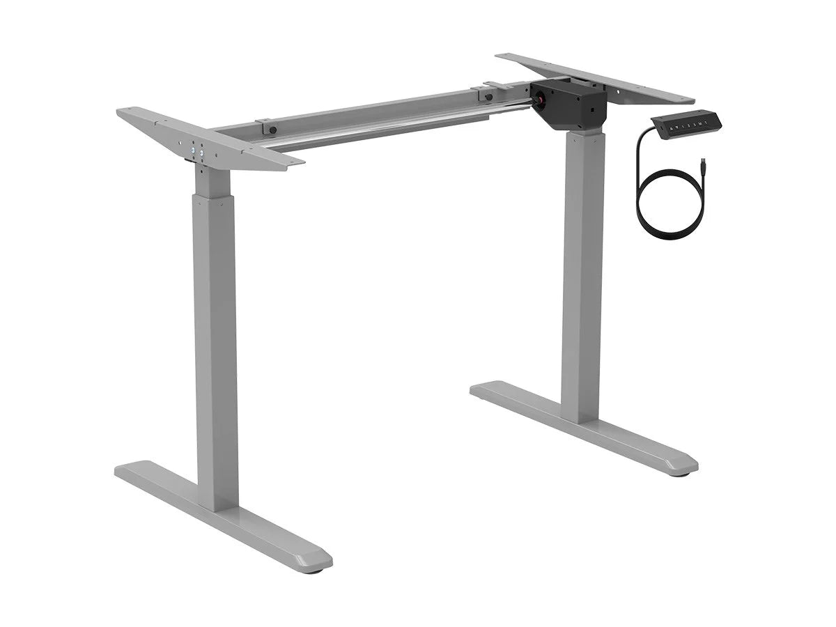 Height Adjustable Sit-Stand Desk Frame Grey F1106