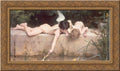 24x16 Gold Ornate Wood Framed Canvas Art X3516