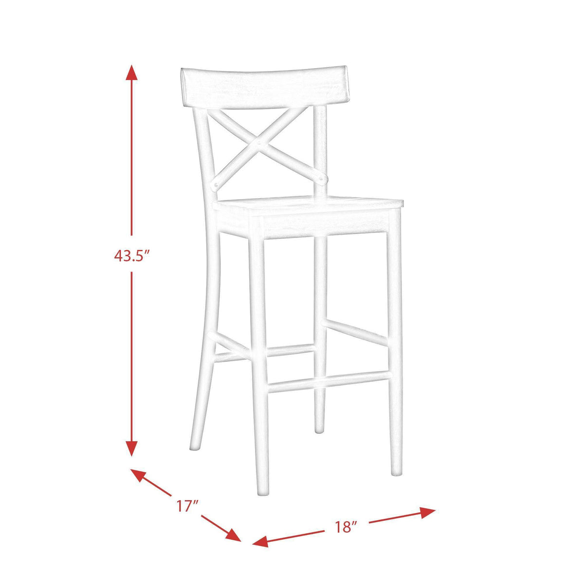 30 inch Brown Bar Stool Y2688