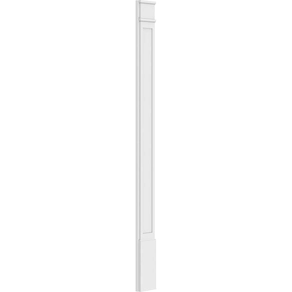 Flat Panel PVC Pilaster with Decorative Capital & Base (Pair) K6903