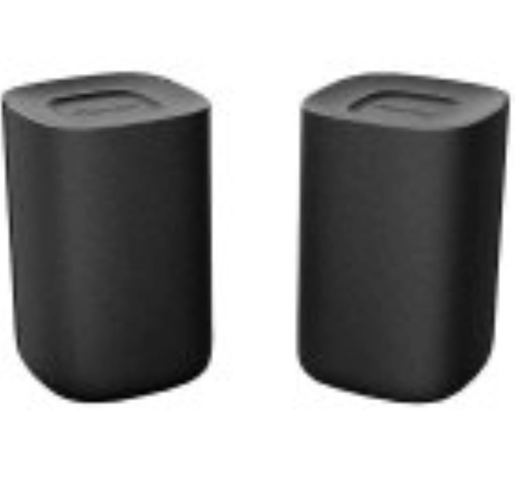 Black Wireless Surround Speakers Pair Y601376