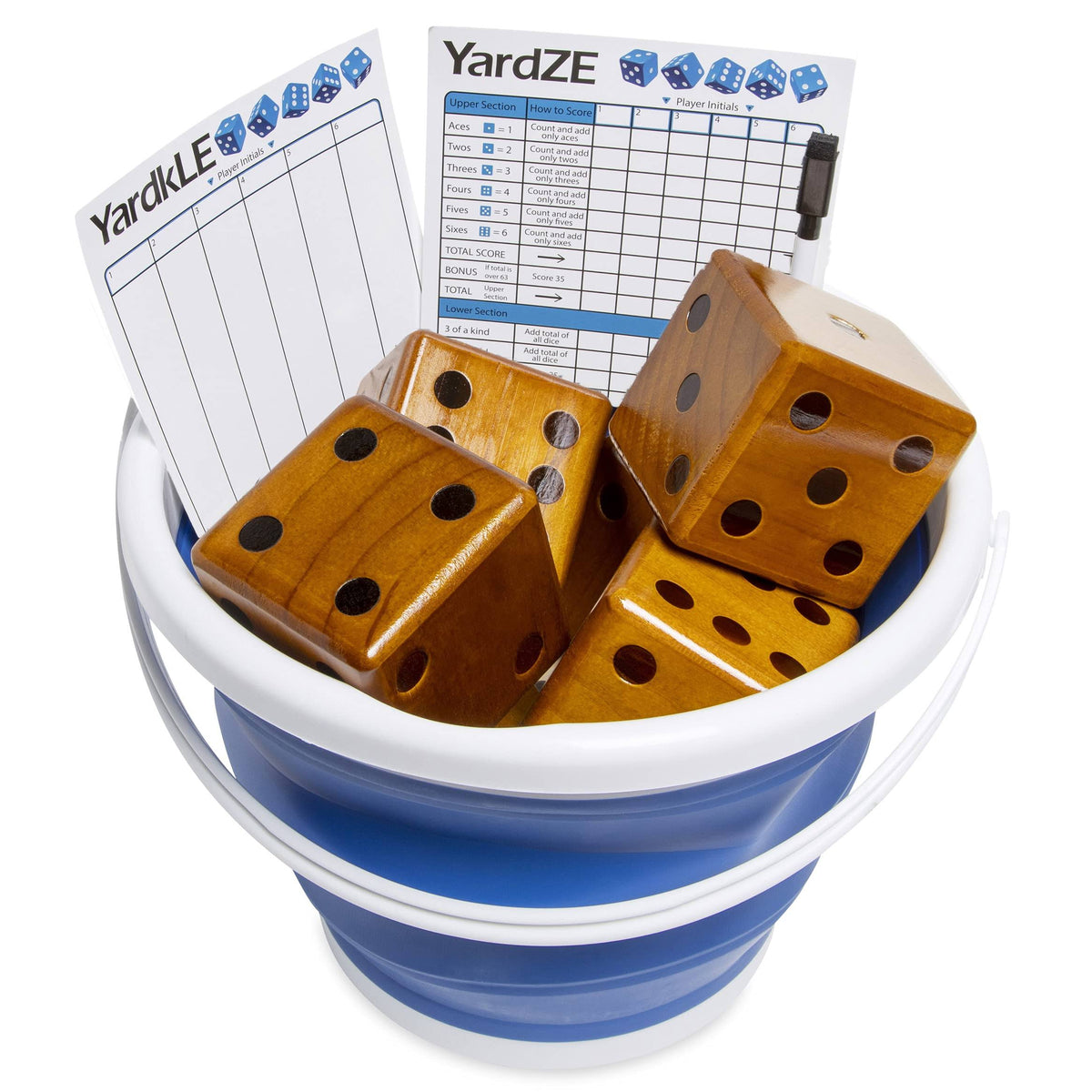 Stained Yardzee and Yard Farkle Dice Set V7955