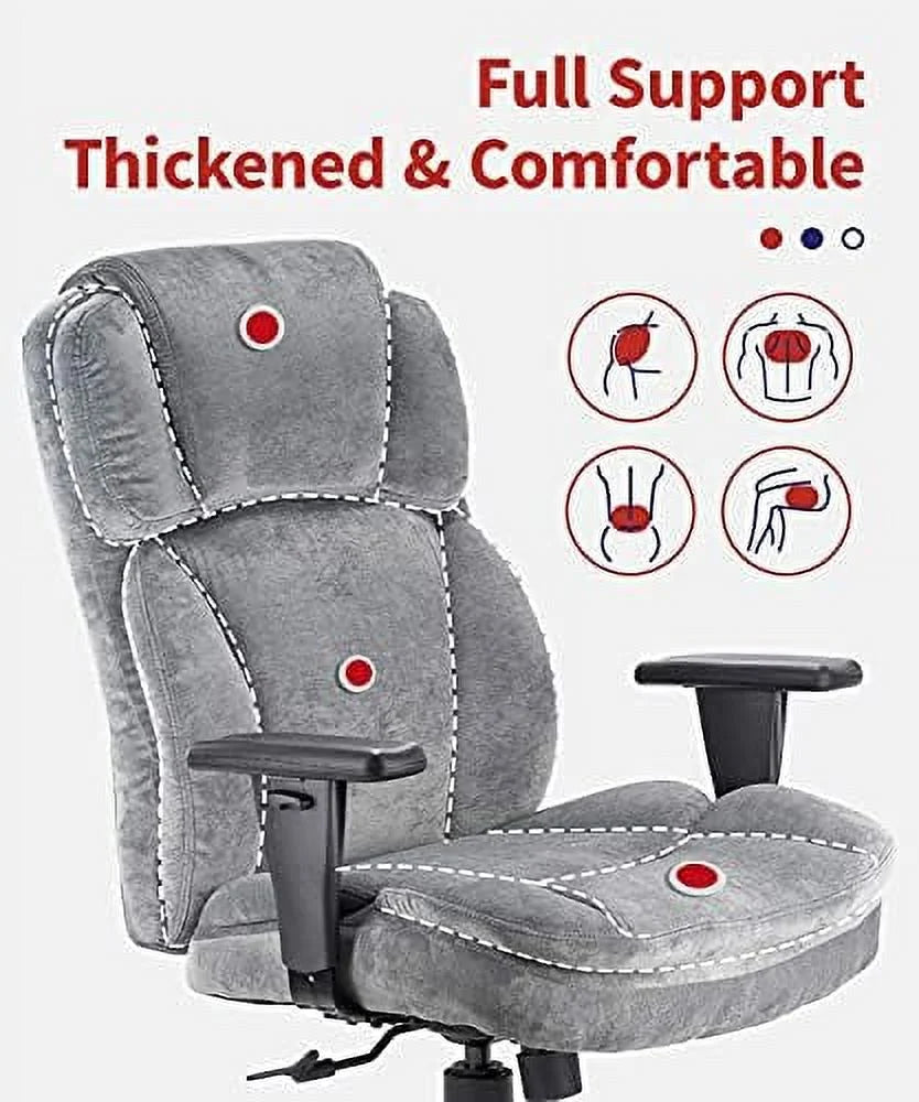 Big Tall Wide Ergonomic Office Chair 400lbs with Headrest and Armrest K497150