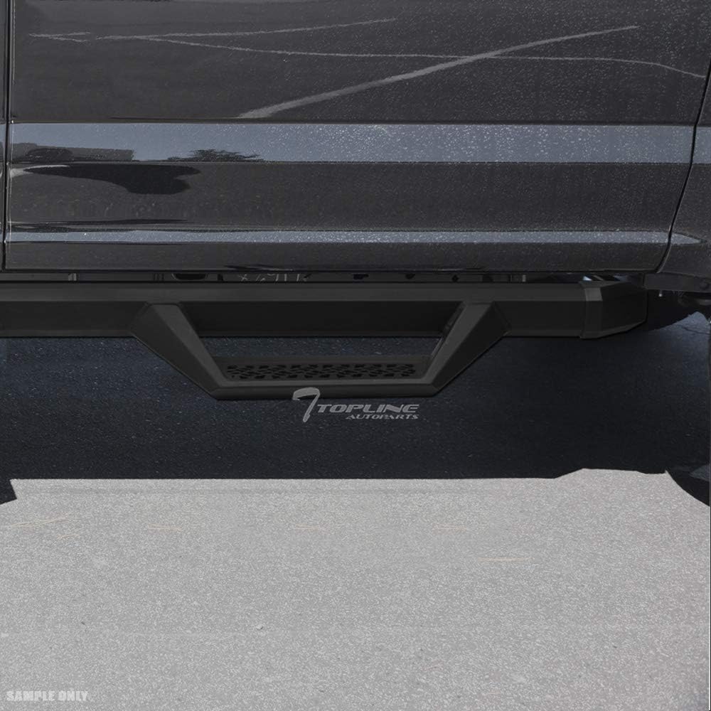 Matte Black Aluminum Hoop Drop Step Side Nerf Bars Running Boards E7016