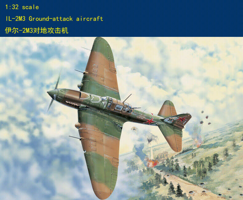 1/32 Il-2M3 Ground Attack Aircraft Model Kit M1698