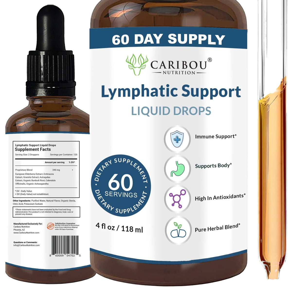 Lymphatic Drainage Drops with Elderberry and Echinacea S7477