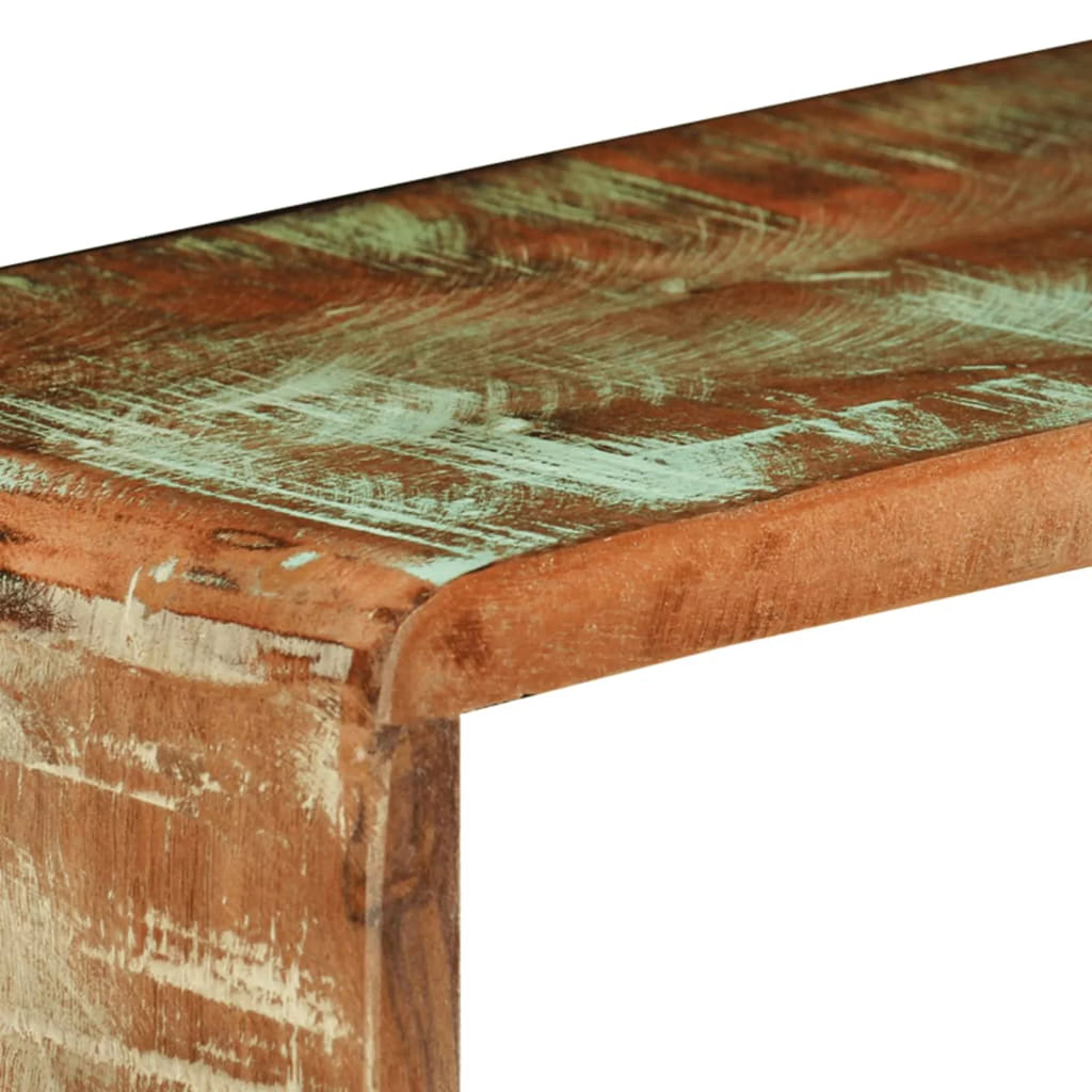 3 Piece Solid Reclaimed Wood Wall Cube Shelf Set G2348