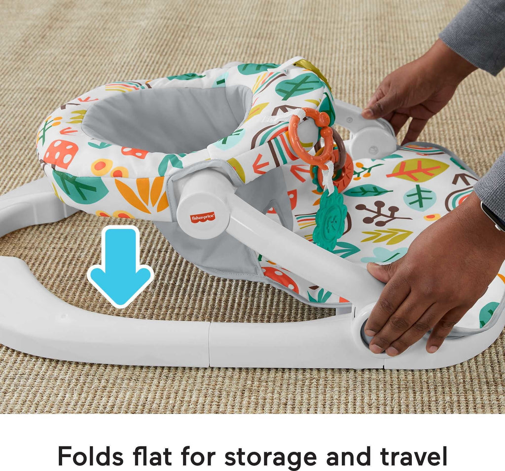Portable Infant Floor Seat with 2 Toys X387437