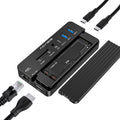 10-in-1 USB-C Docking Station with M.2 NVMe and SATA SSD Enclosure V825574