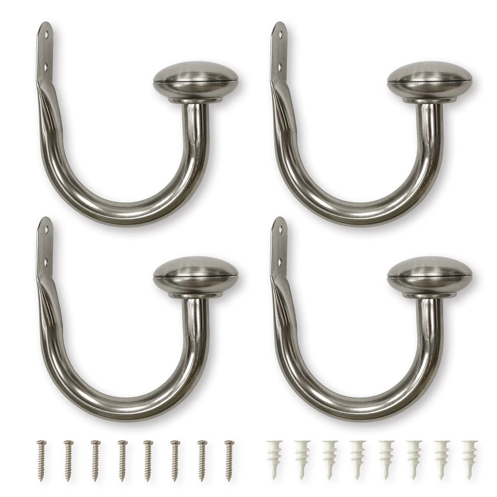 Curtain Holdback 4 Pack Brushed Nickel Y1901