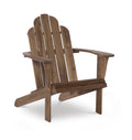 Slatted Wooden Outdoor Chair with Arched High Backrest O2031