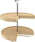 24-Inch Almond Polymer 2-Shelf Lazy Susan Z8524