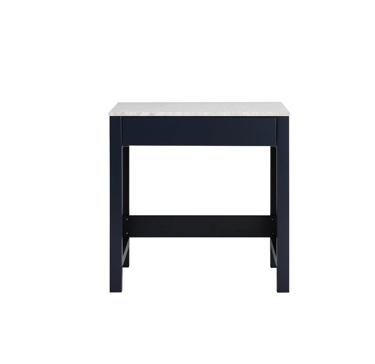 30x22 Make-Up Table with White Carrara Marble Top J18680