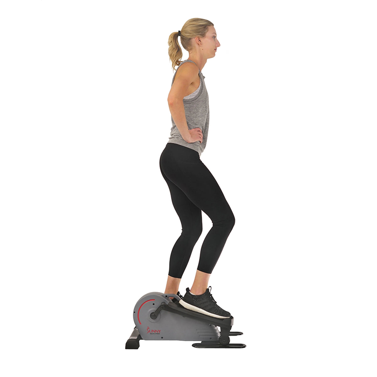 Compact Magnetic Standing Elliptical Machine with Handlebars B70780