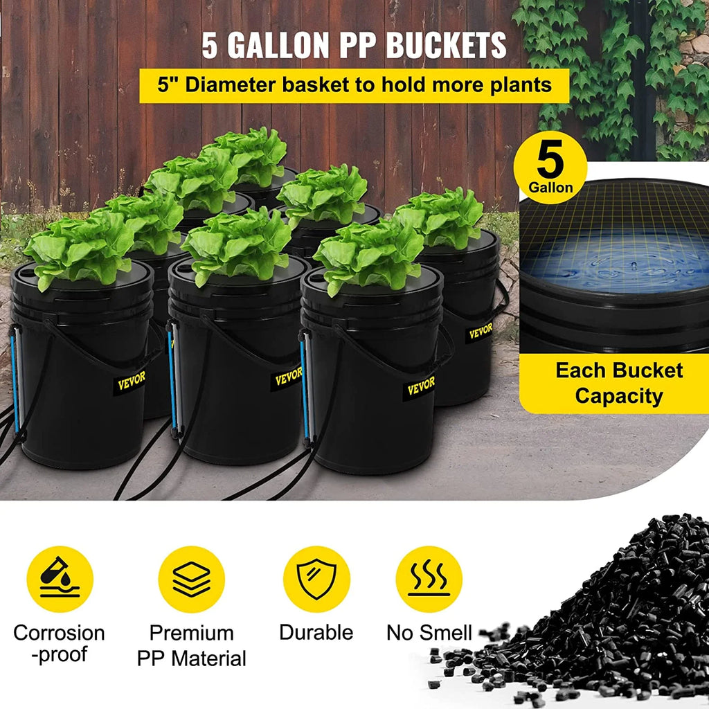 5 gal DWC Hydroponic System F8572