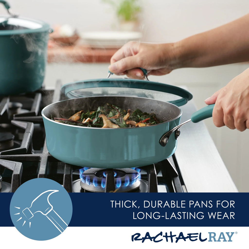 Aluminum Nonstick Saute Pan with Lid, 3 Quart T1539