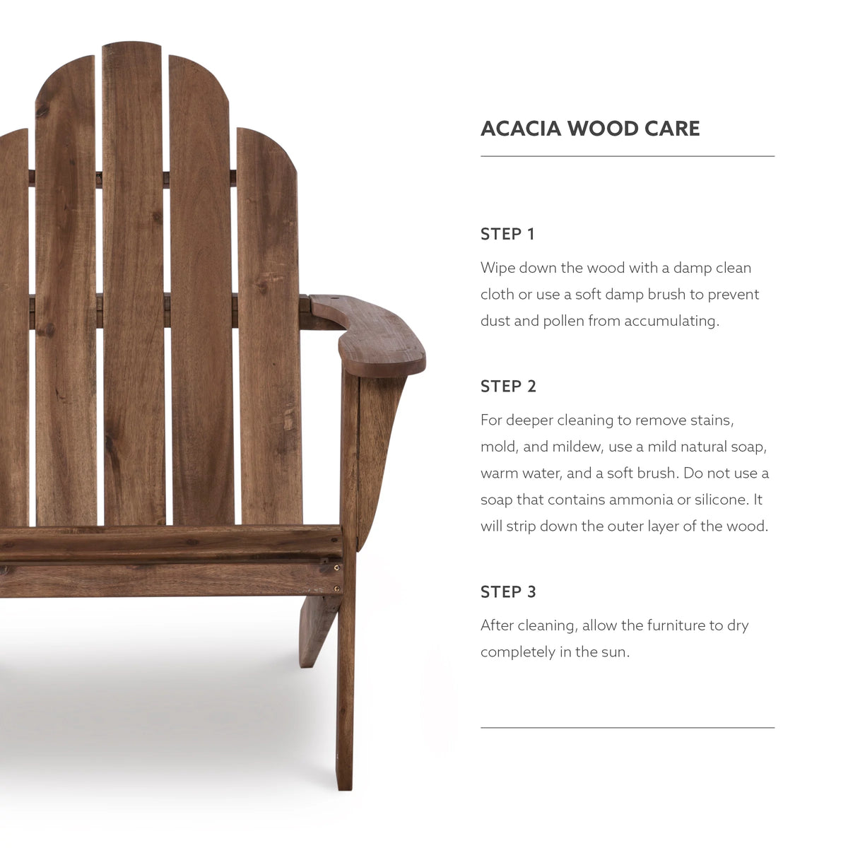 Slatted Wooden Outdoor Chair with Arched High Backrest O2031