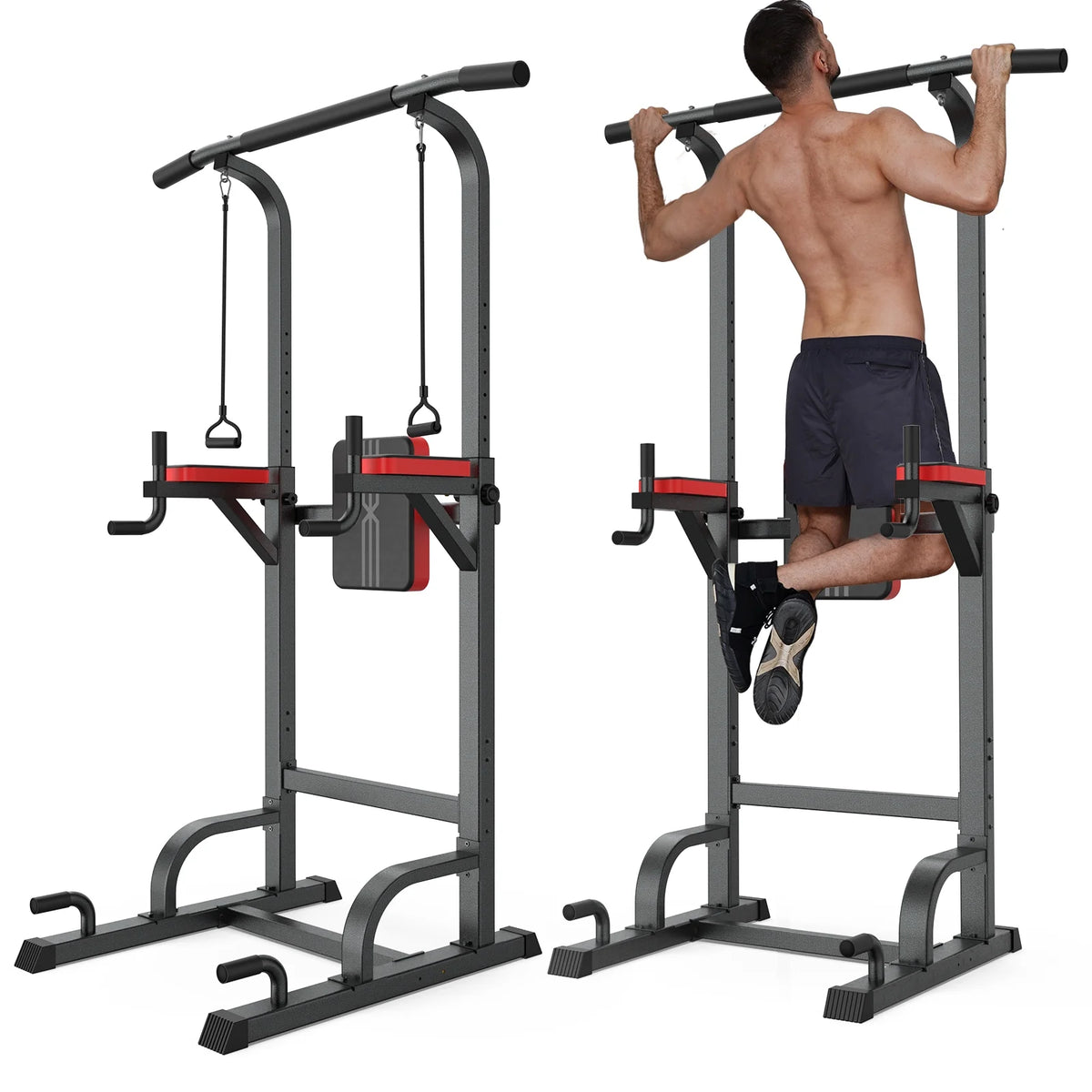 Multifunction Power Tower Dip Station Pull up Bar N990303