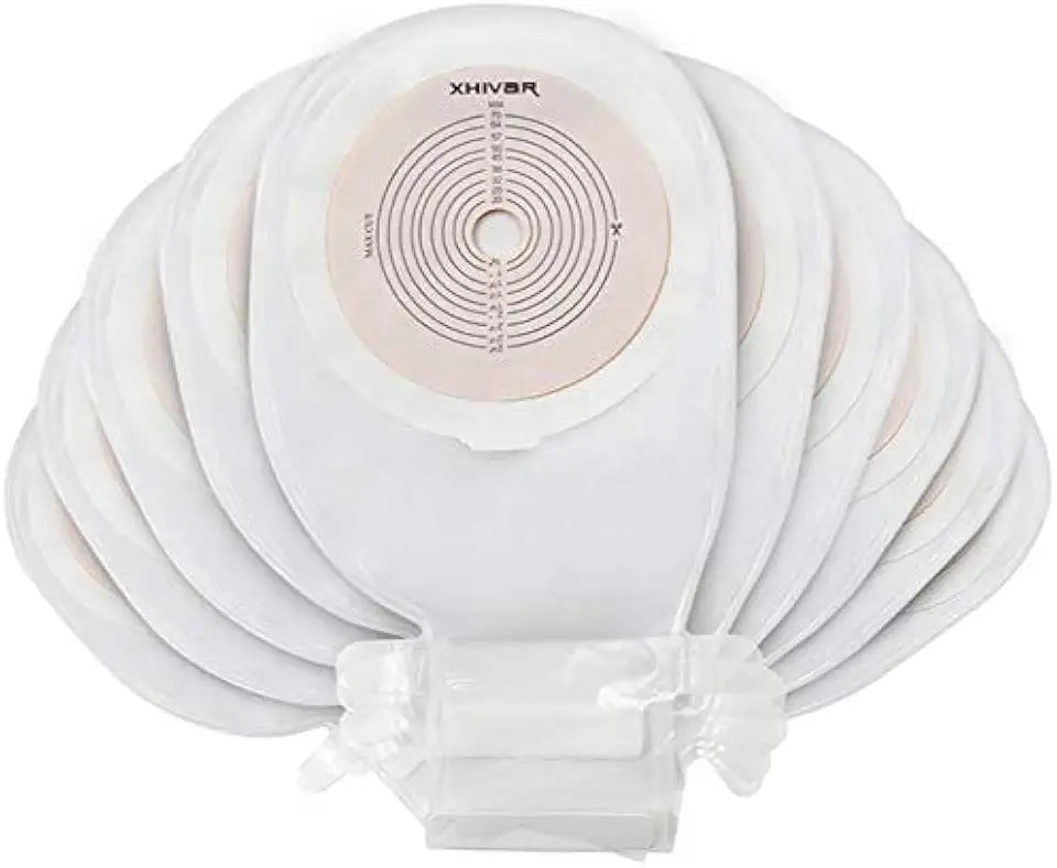1-Piece Ostomy Bag Colostomy Pouch Box of 10 P410