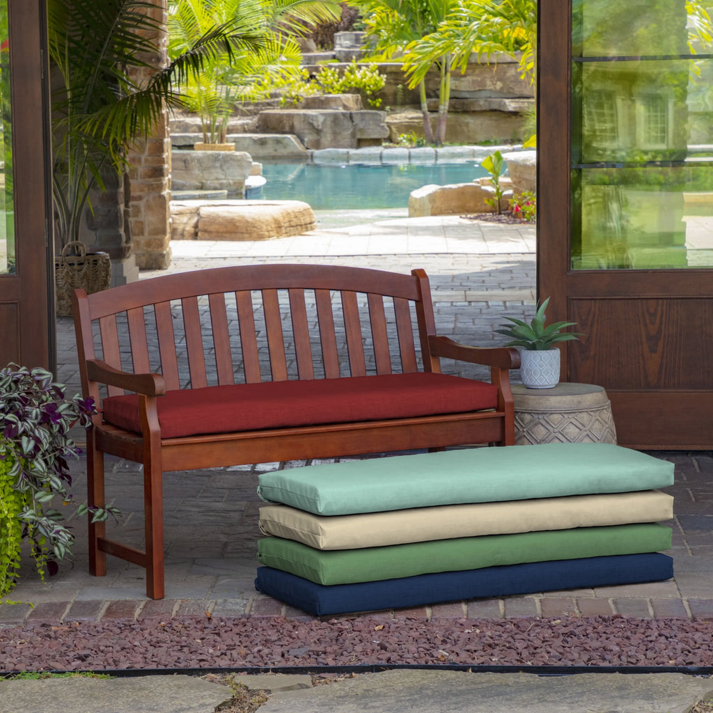 Ruby Red Outdoor Bench Cushion 17 x 46 Z27360
