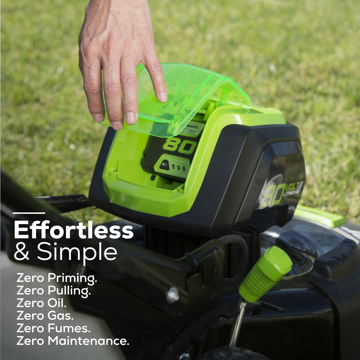 80V 21 Self Propelled Mower 5Ah Battery & Charger L98318