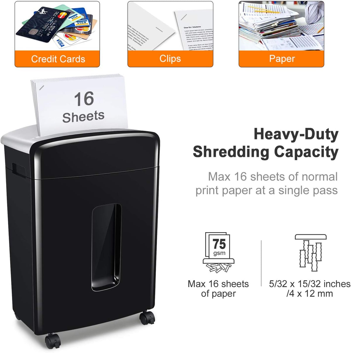 12-Sheet Micro Cut Paper Shredder with Pullout Basket P755415