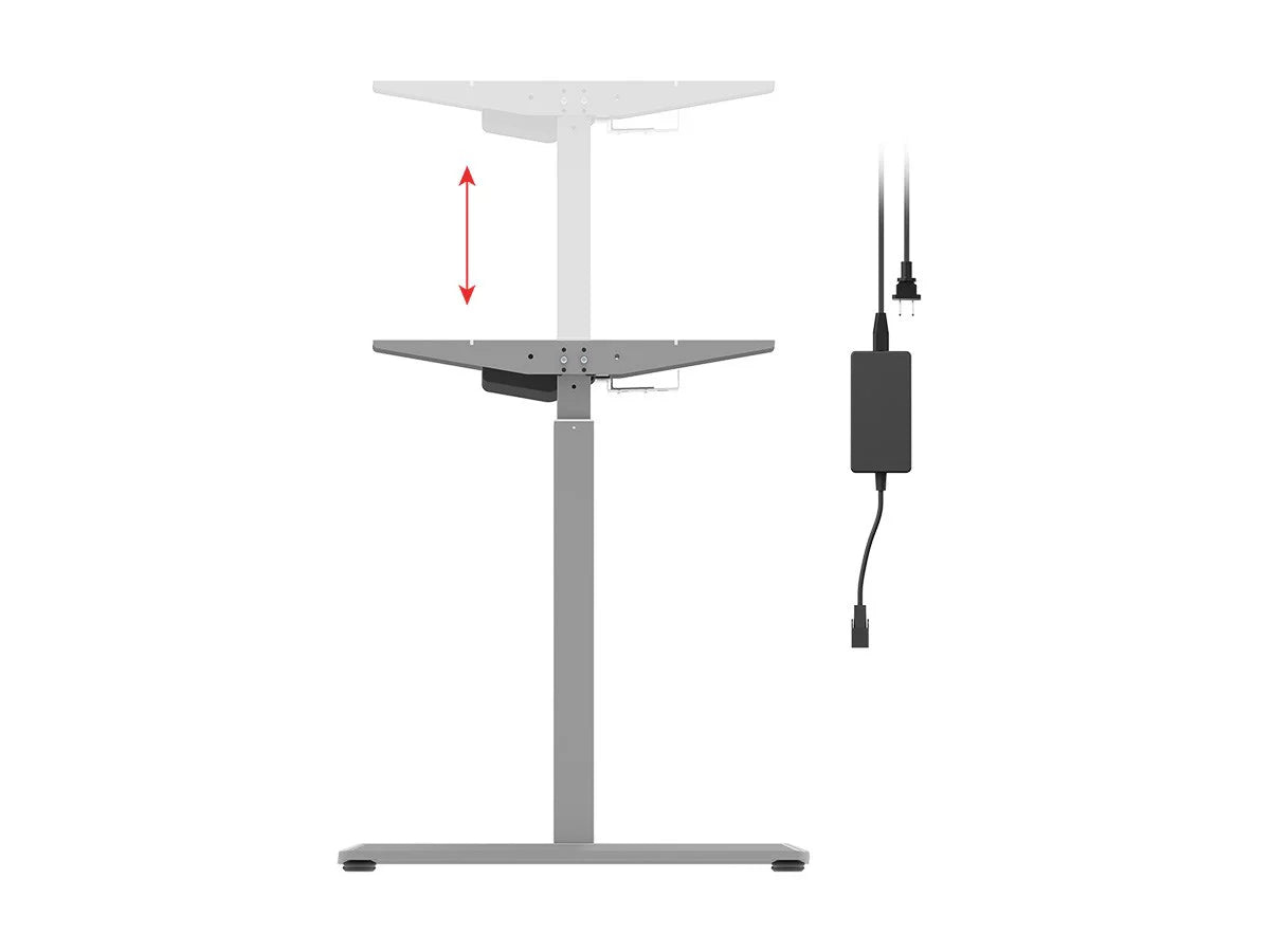 Height Adjustable Sit-Stand Desk Frame Grey F1106