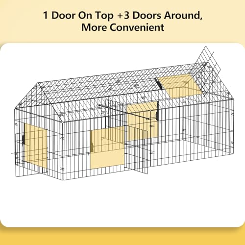 Metal Chicken Coop with Cover L84430