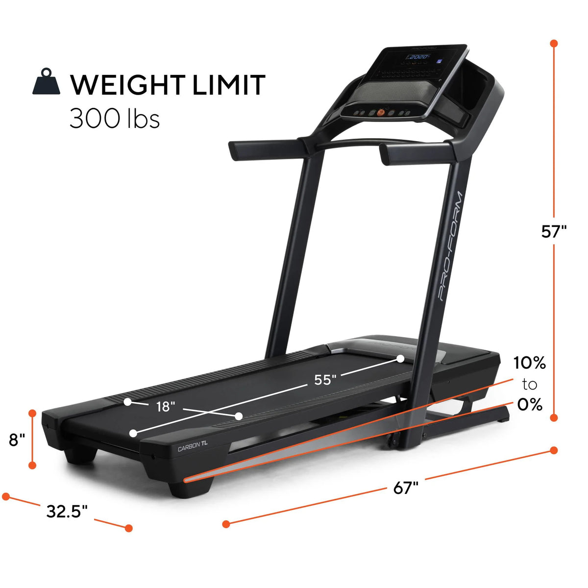 Treadmill with 5” Display and Tablet Holder B769422