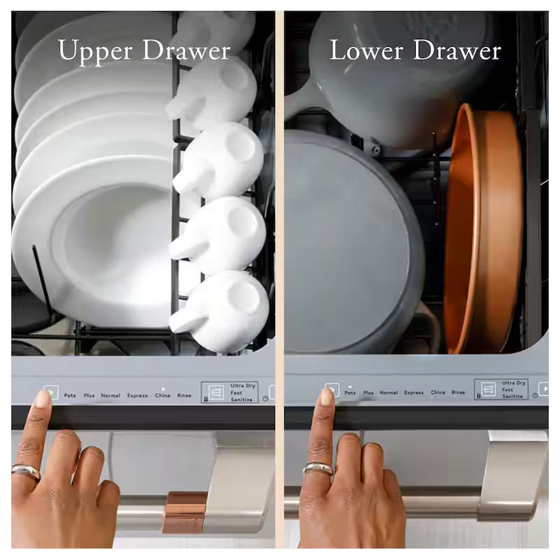 Matte White Double Drawer Dishwasher V92754