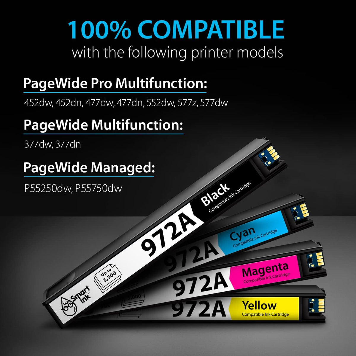 Compatible Ink Cartridge Replacement 4 Pack H706728
